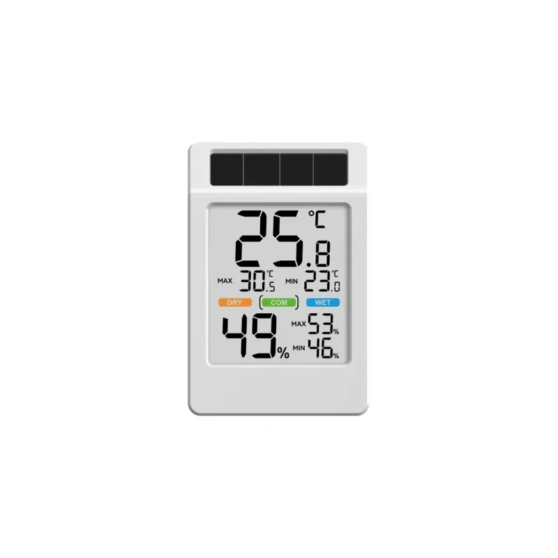 BALDRTHERM B0590TH-V6 Solar-Powered Thermohygrometer with a Large Screen